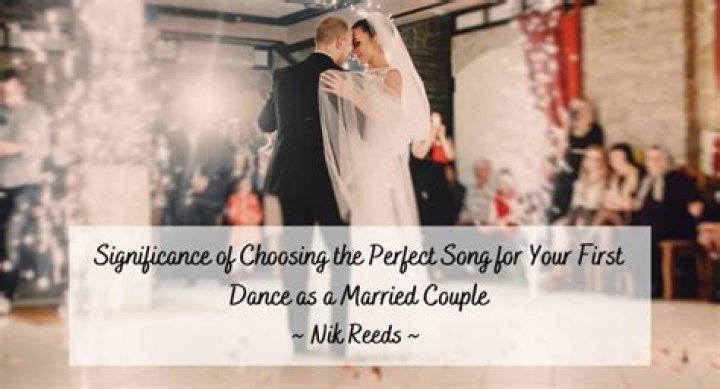 First song:&nbsp;The couple have picked the song they will dance to, Can't Help Falling In Love, originally performed by Elvis Presley; seen in 2019